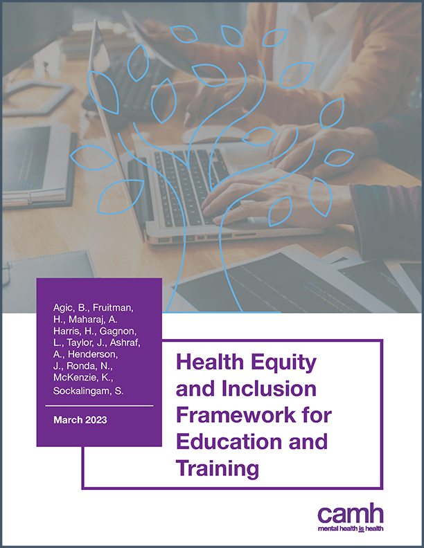 Health Equity and Inclusion Framework for Education and Training