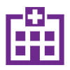 Hospital building icon