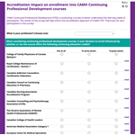 Education survey of accreditation needs 2025