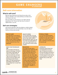 Game Changers: Self-care Information Sheet