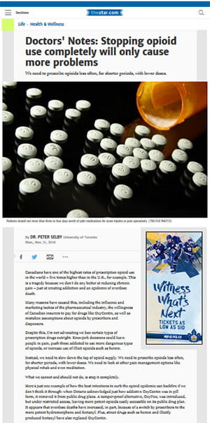 A screenshot of a newspaper article from the Toronto Star. 