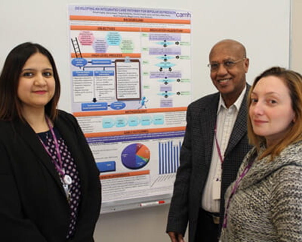 Shivali Kapila, Dr. Gaby Abraham and Tanja Kotolenko developing an integrated care pathway