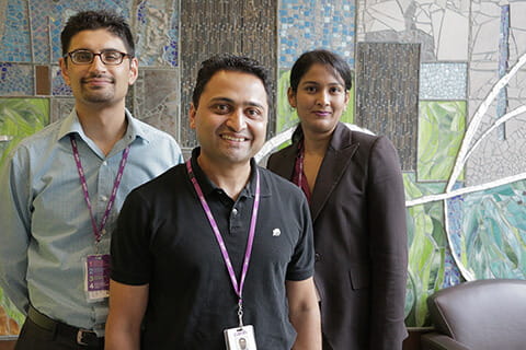 Joydip Banerjee, Manager, Geriatric Mental Health Outpatient Clinics, Dr. Sanjeev Kumar, Geriatric Psychiatrist & lead psychiatrist, Memory ICP project, Dr. Petal Abdool, Medical Head, Geriatric Outpatient Clinic.