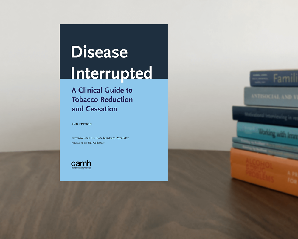 Disease Interrupted book with other CAMH publications in background
