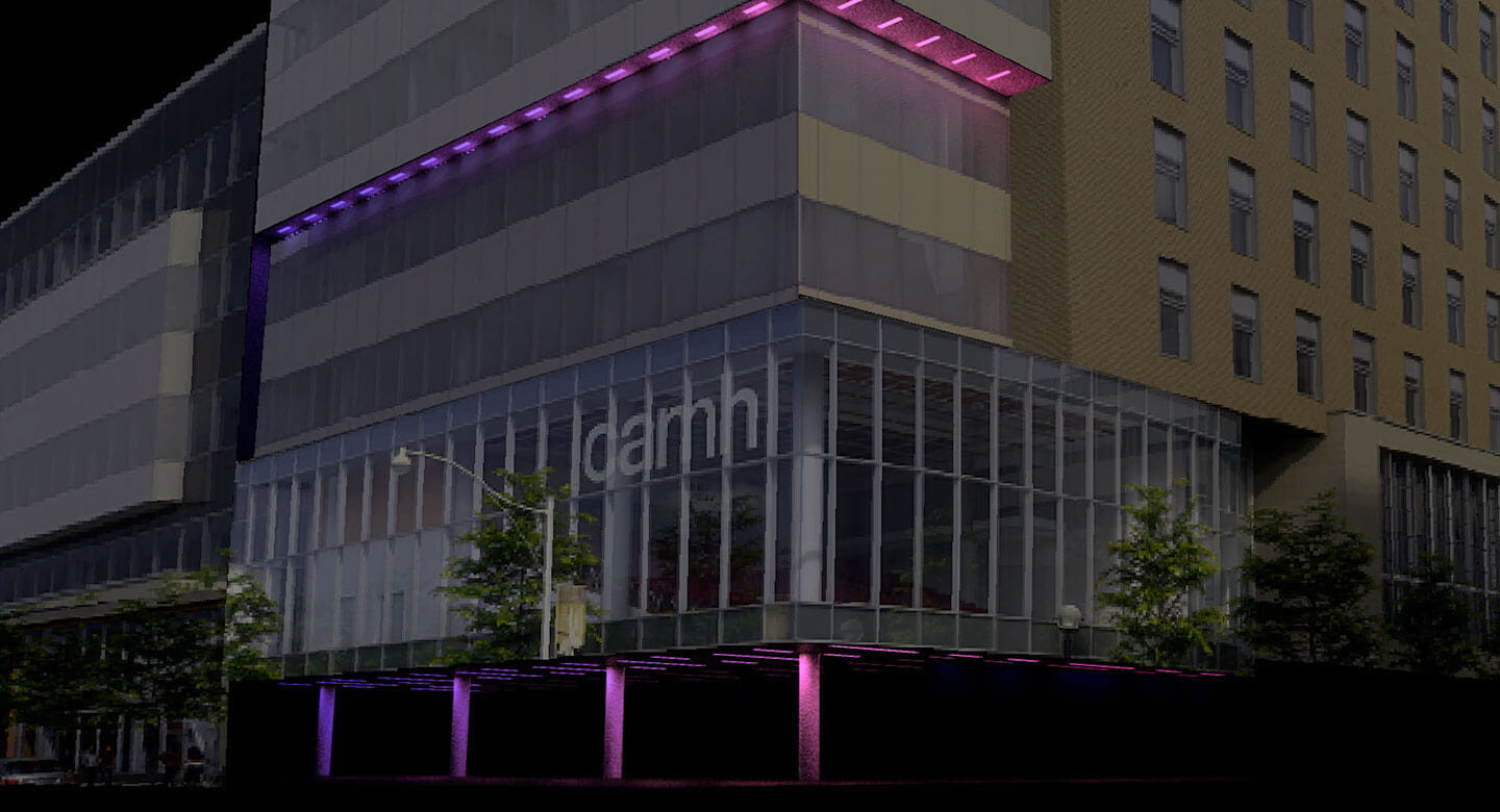 Art installation lighting rendering