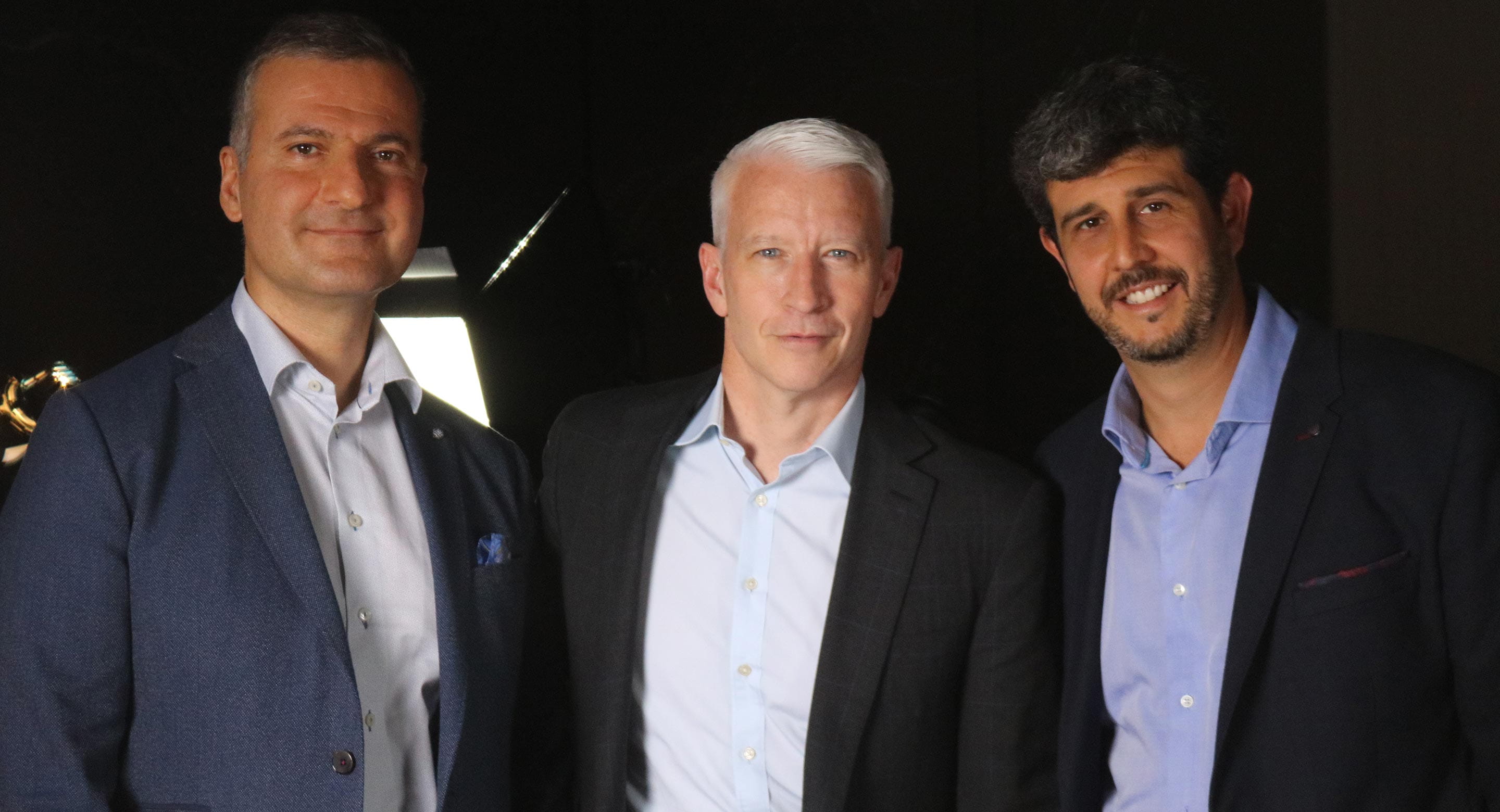 Dr. Jeff Daskalakis, Anderson Cooper and Dr. Daniel Blumberger
