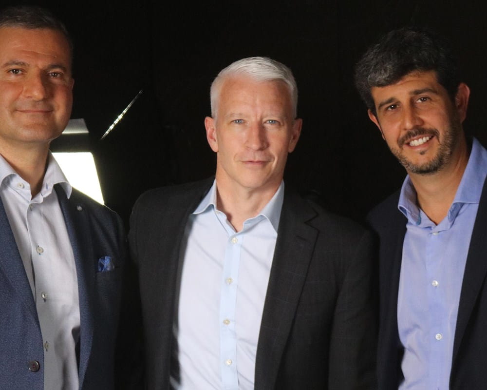 Dr. Jeff Daskalakis, Anderson Cooper and Dr. Daniel Blumberger
