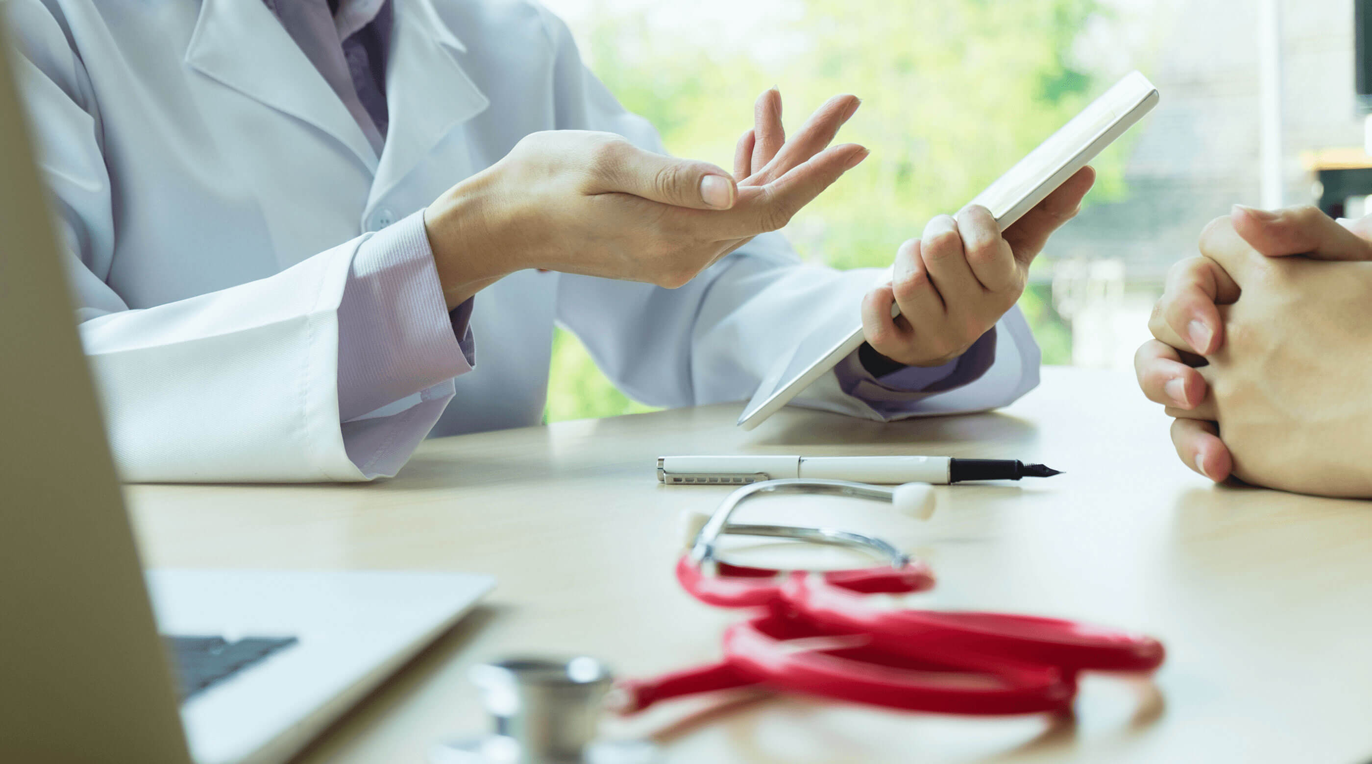 Doctor and patient discussion