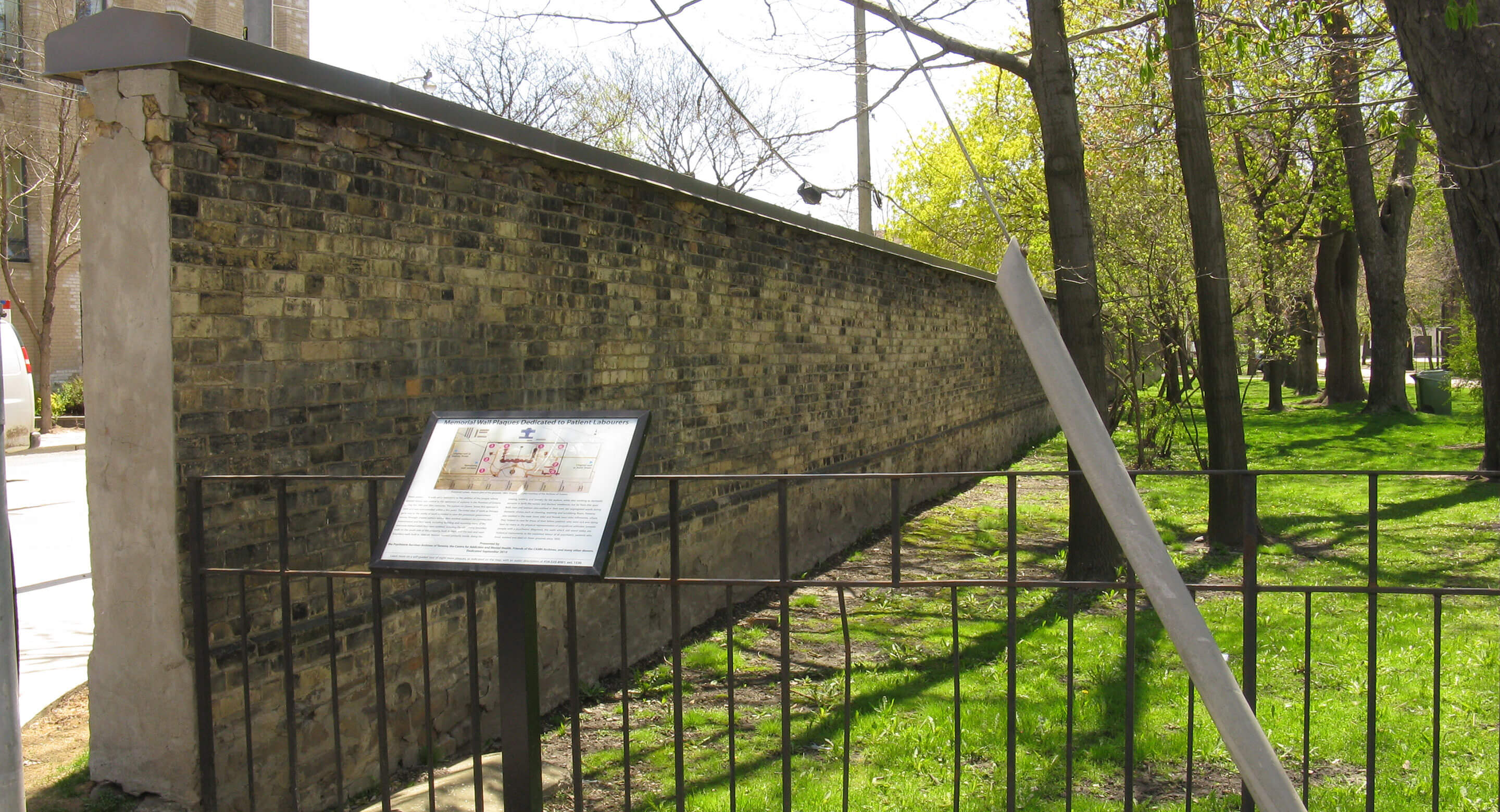 Historic wall and plaque
