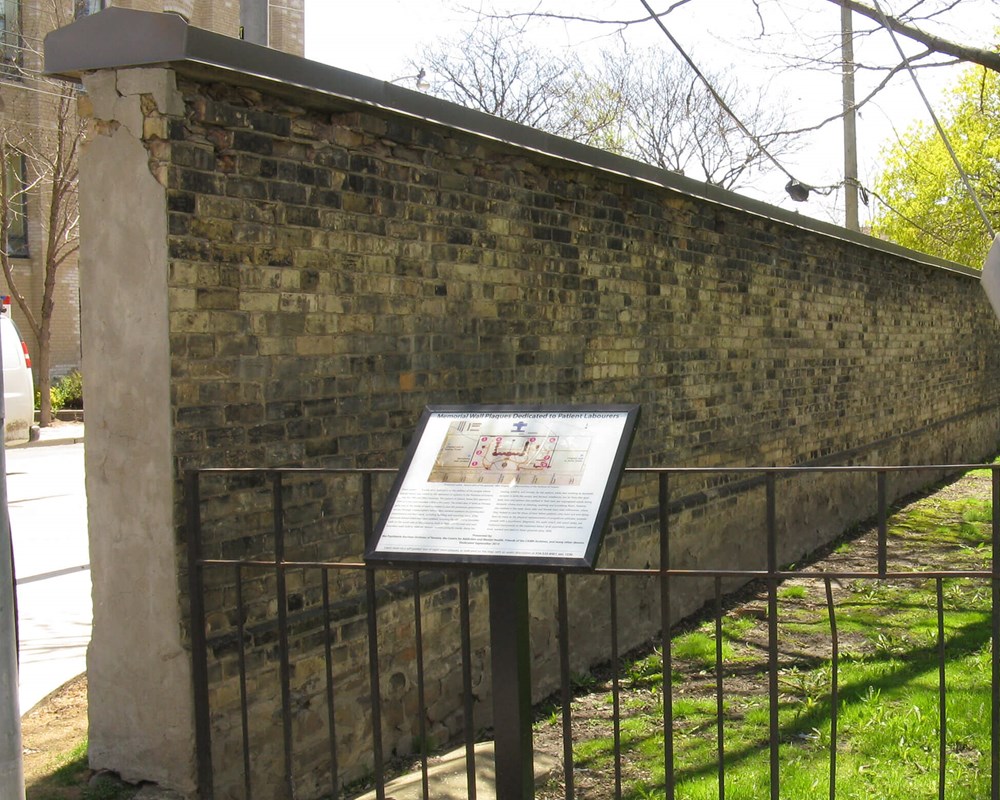 Historic wall and plaque