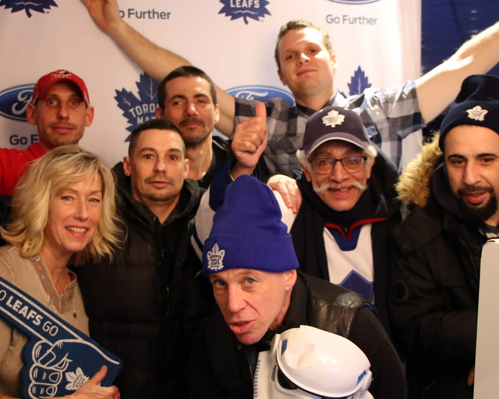 CAMH clients ham it up at the Ford Fan Deck