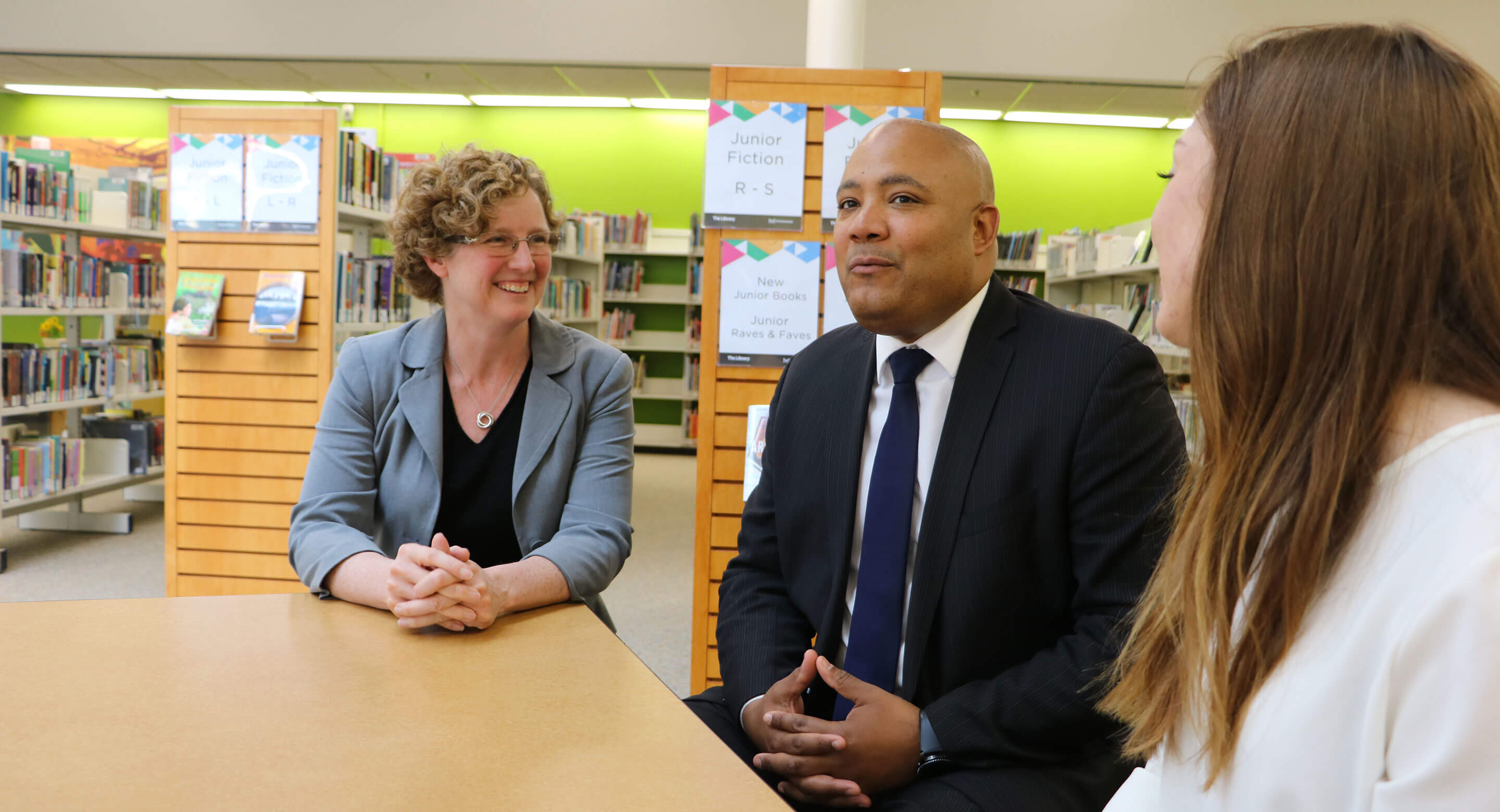 Dr. Joanna Henderson, Michael Coteau, Minister of Children and Youth Services, and Emma McCann chat about youth mental health