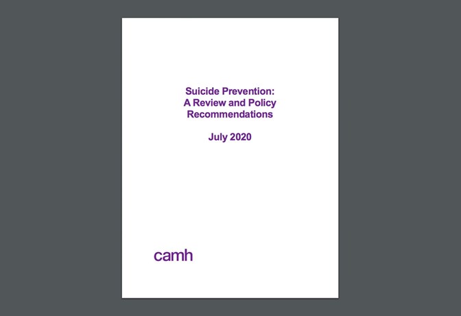 Suicide Policy Paper cover