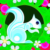 Illustration of a squirrel from a commissioned piece 