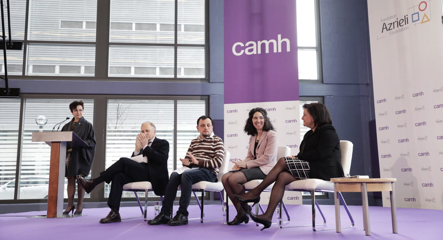 Ian Brown (author and Globe and Mail columnist) hosted a panel discussion featuring Dr. Yona Lunsky (Director of the Azrieli Centre for Adult Neurodevelopmental Disabilities and Mental Health), Naomi Azrieli (Chair and CEO of the Azrieli Foundation) and Daniel Share-Strom (Autism Advocate).