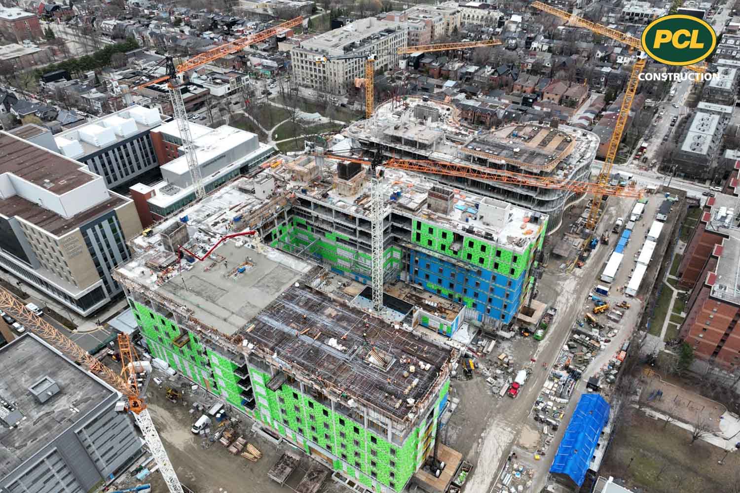 Aerial shot of Phase 1D