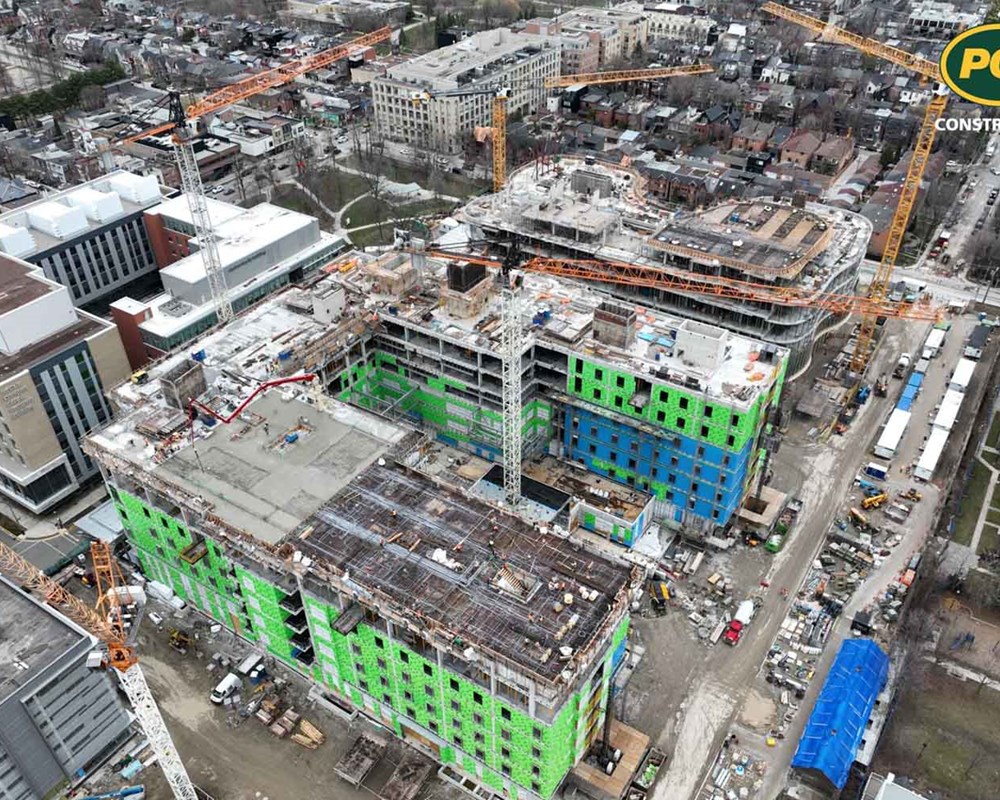 Aerial shot of Phase 1D