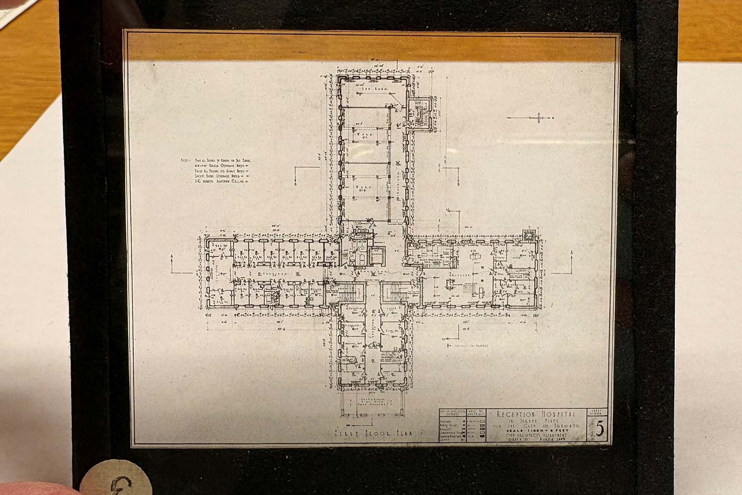 Toronto Psychiatric Hospital glass lantern slide (1923)
