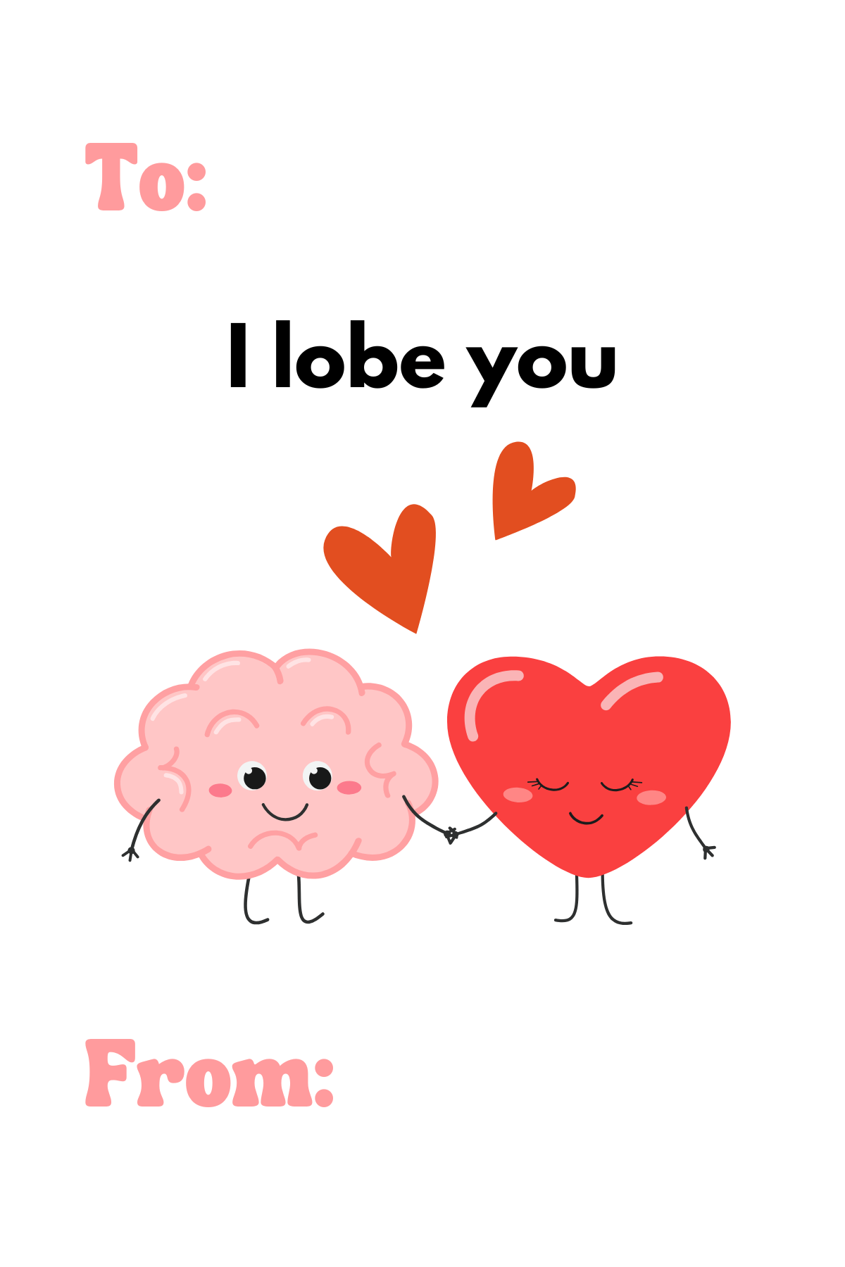 Illustration that says "I lobe you" 