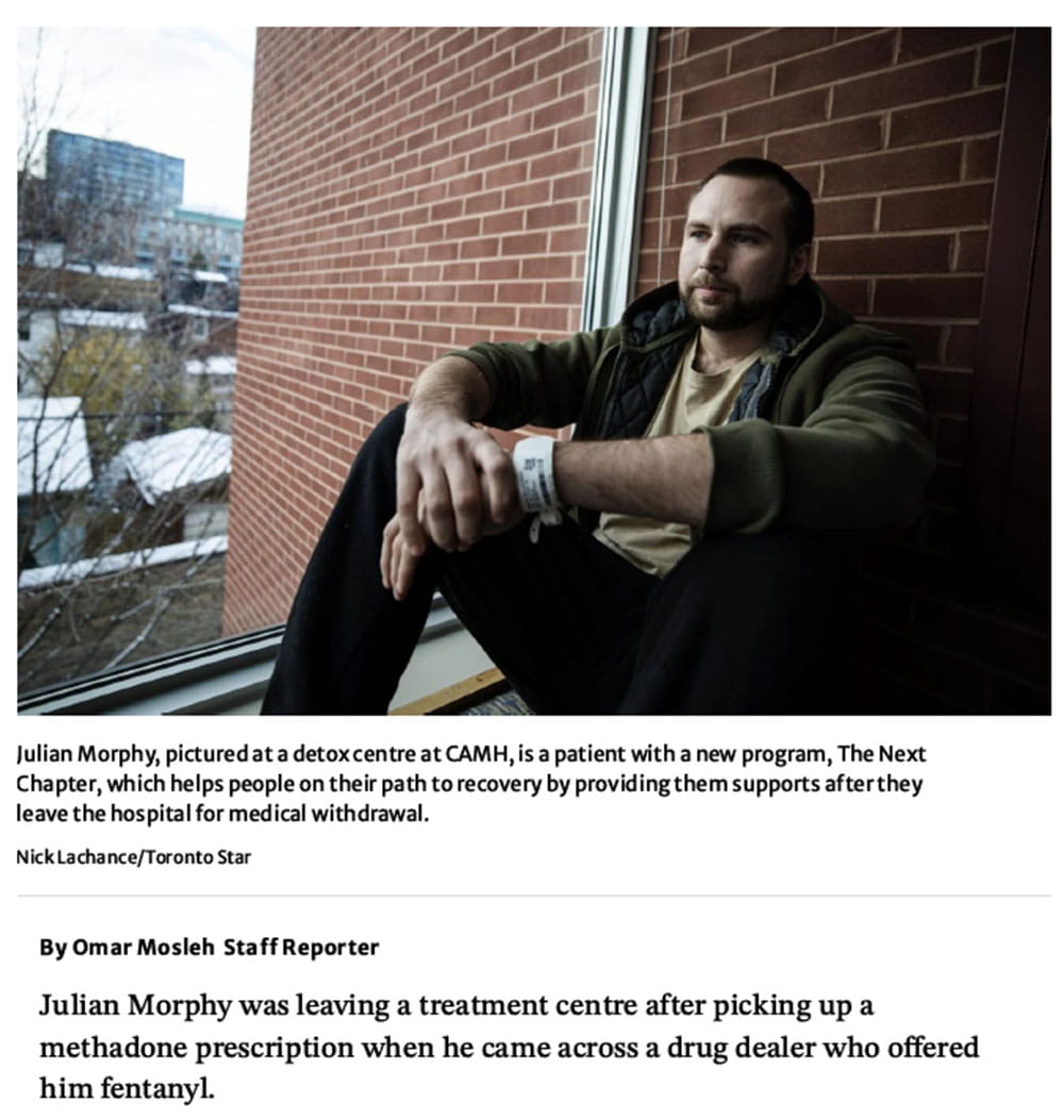 Screenshot of  Toronto Star story