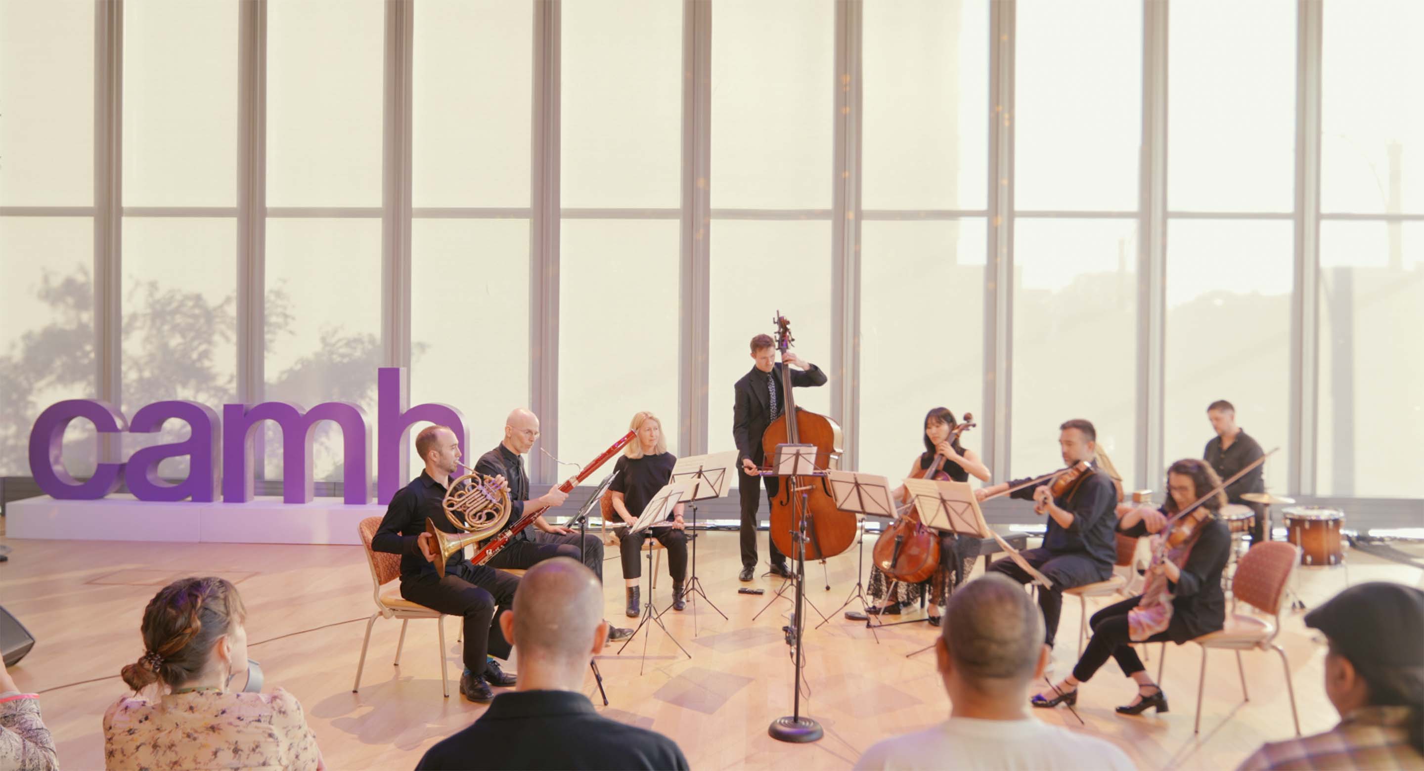 Photo of musicians playing at CAMH