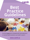 Best Practice Guidelines for the engagement of people with lived experience in mental health/substance use health research cover