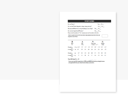 STOP-BANG Sleep Questionnaire