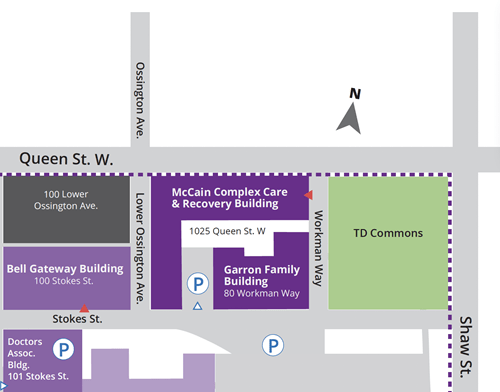 Map of CAMH campus