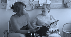 Nurse and patient talking - HCARDD