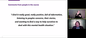 Kory and Victor present at the Federal Forum on IDPD - Comments on the course slide