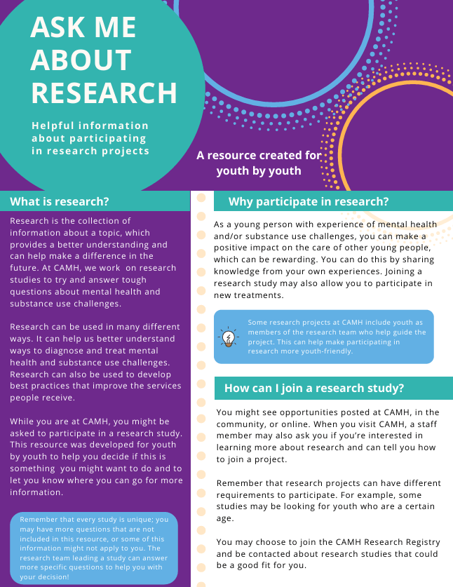 Ask me about research