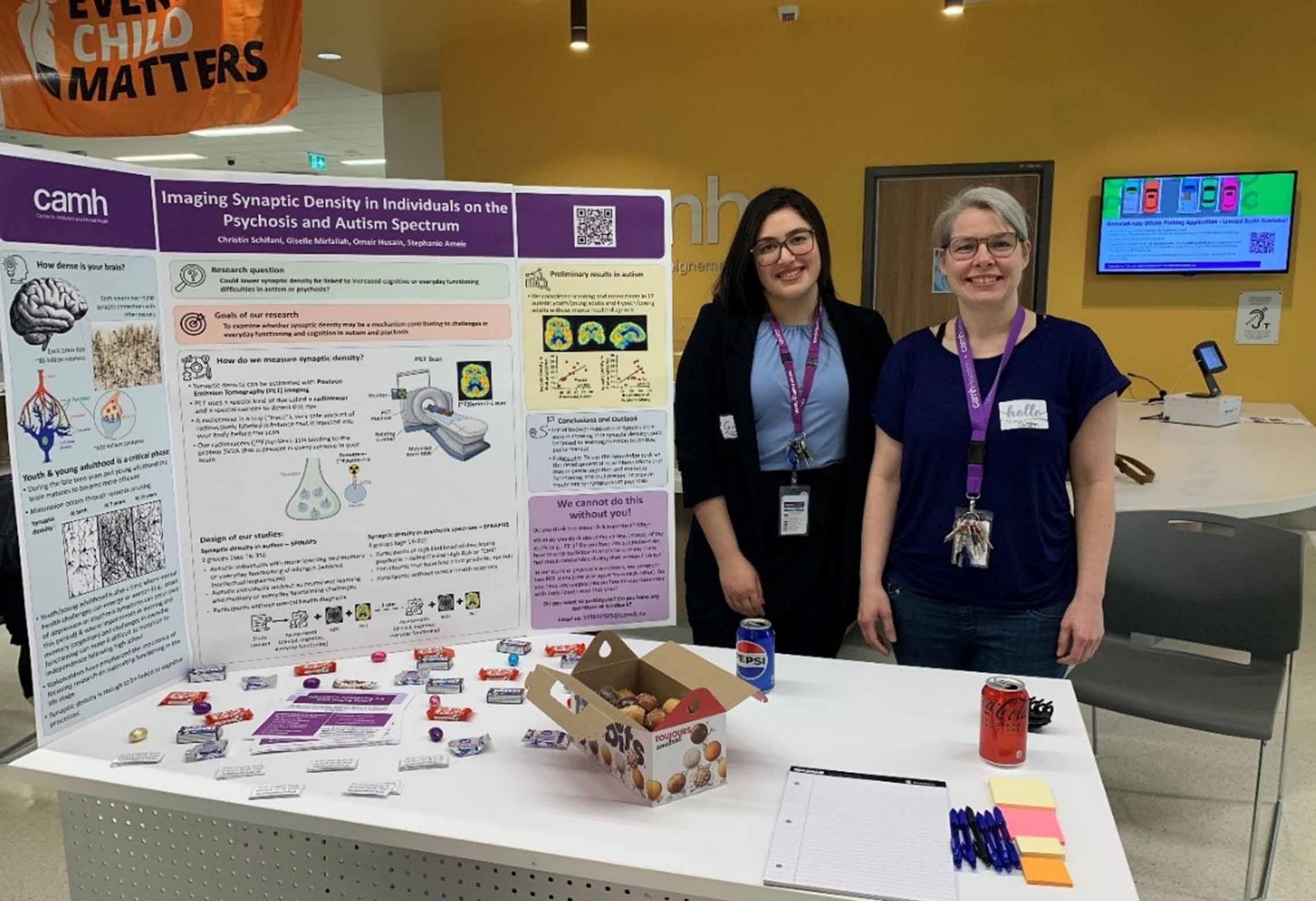 Scientists presenting their research findings